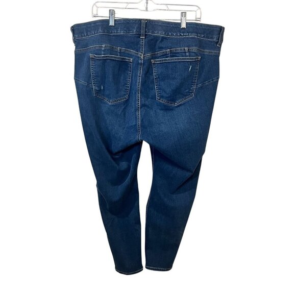 Torrid Womens Distressed Dark Wash Skinny Jeans With Ripped Detailing & Five Poc - Picture 5 of 8